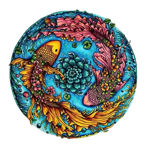 Puzzle en Bois Océan Fantastique : Poissons Colorés – 300 Pièces
